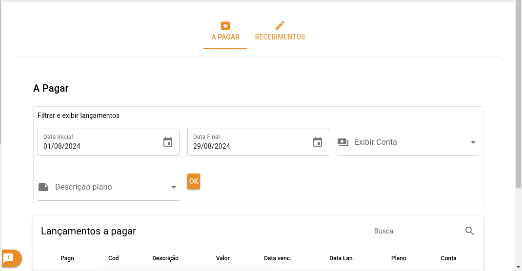 Gerenciamento de Contas a Pagar e Receber com o SIEscola